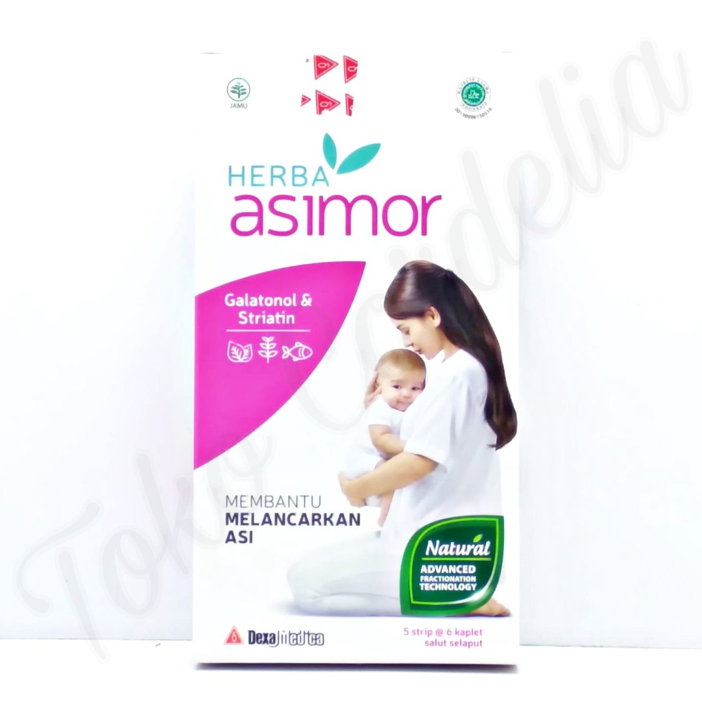 Herba Asimor Membantu Melancarkan Asi Per Box Isi 30 Tablet