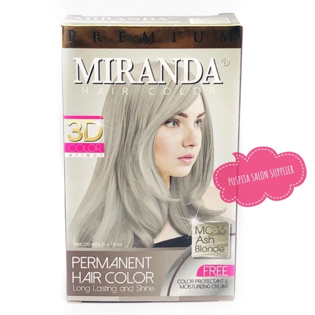  Miranda  Hair  Color  MC 16 Ash  Blonde  30 ML Shopee Indonesia