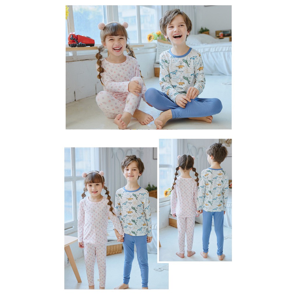 BAJU TIDUR ANAK PIYAMA ANAK LUCU SETELAN KOREAN STYLE PREMIUM LEMBUT LAKI-LAKI 2 KJ