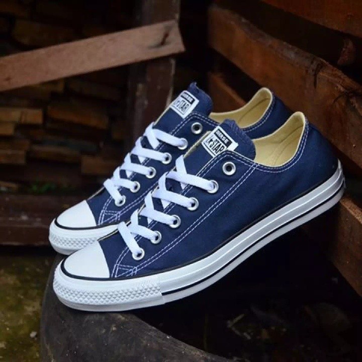 SEPATU ALL STAR CONVERSE 70S LOW NAVY BLUE PREMIUM BNIB - SEPATU PRIA SNEAKERS ALL STAR PENDEK BIRU UNISEX COUPLE - SNEAKER PRIA