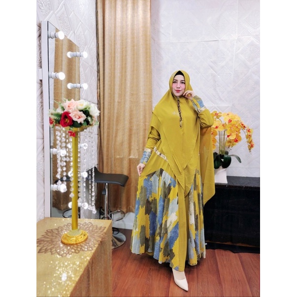 Lalunna Syari by RF Fashion Lime Ceruty Import
