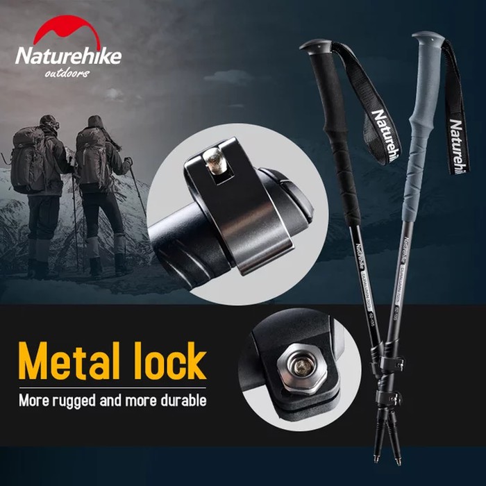 DSA        Trekking pole naturehike NH17D017-D Duralumin 7075 alpenstock mendaki .