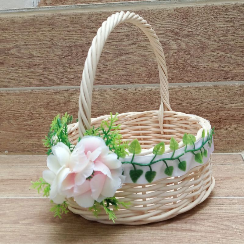 Flower girl basket / keranjang tabur bunga