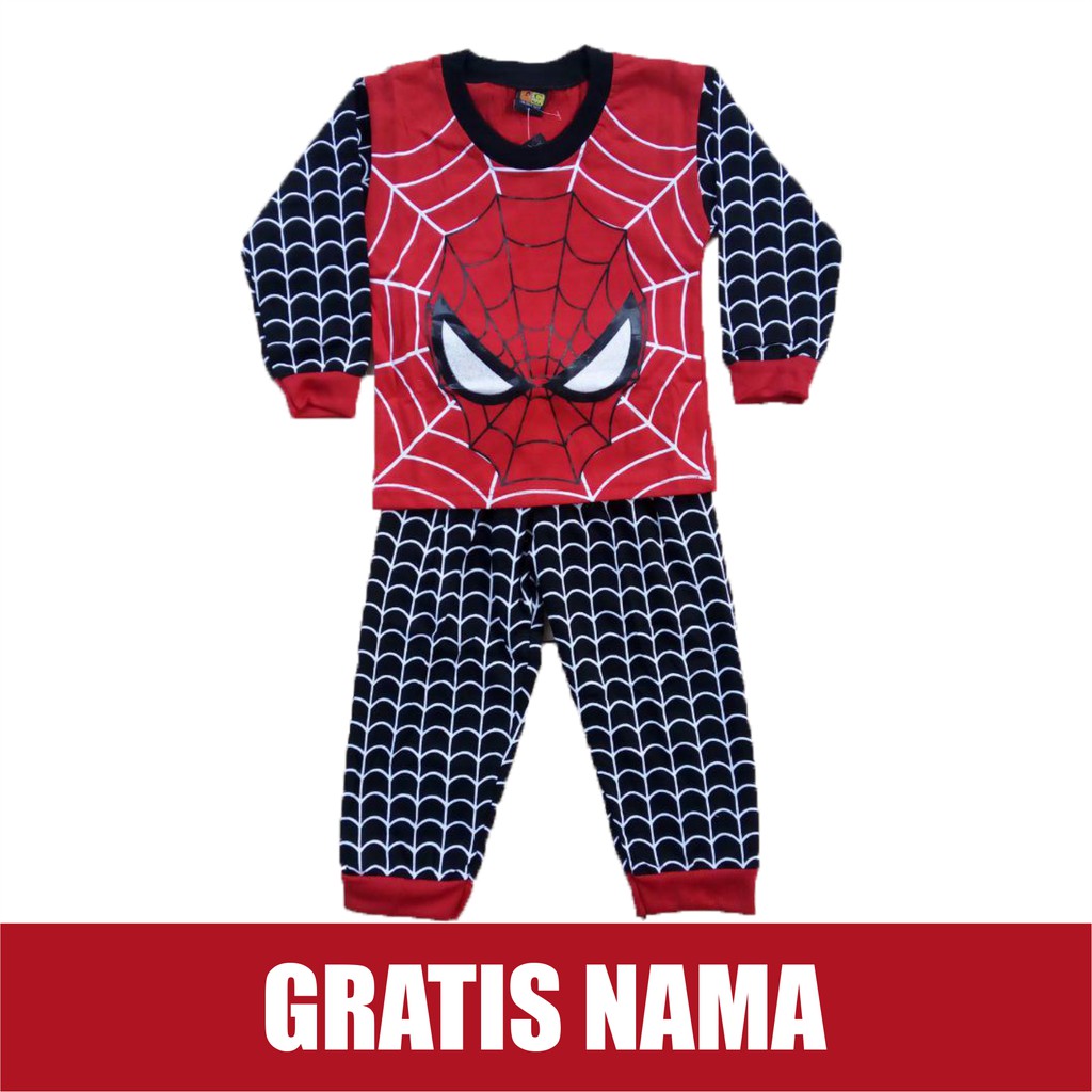 Baju Anak Setelan Spiderman Panjang Kaos Anak Laki Laki Baju Anak Setelan Spiderman Panjang Kaos Anak Laki Laki