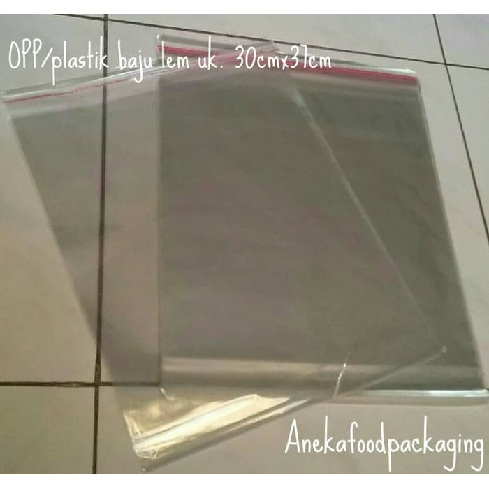 

Jual OPP seal/plastik baju lem uk. 30cmx37cm Diskon