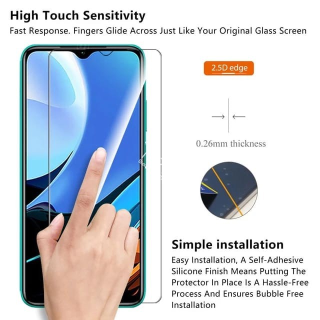 REDMI 12C 10 5G A1 10A 10C 10 9T 9A 9C 9 TEMPERED GLASS KACA BENING CLEAR, ANTI GORES KACA NON LIST FRAME TEMPRED TRANSPARAN PELINDUNG LAYAR SCREEN GUARD REDMI10 REDMI 10 4G REDMI 10 C