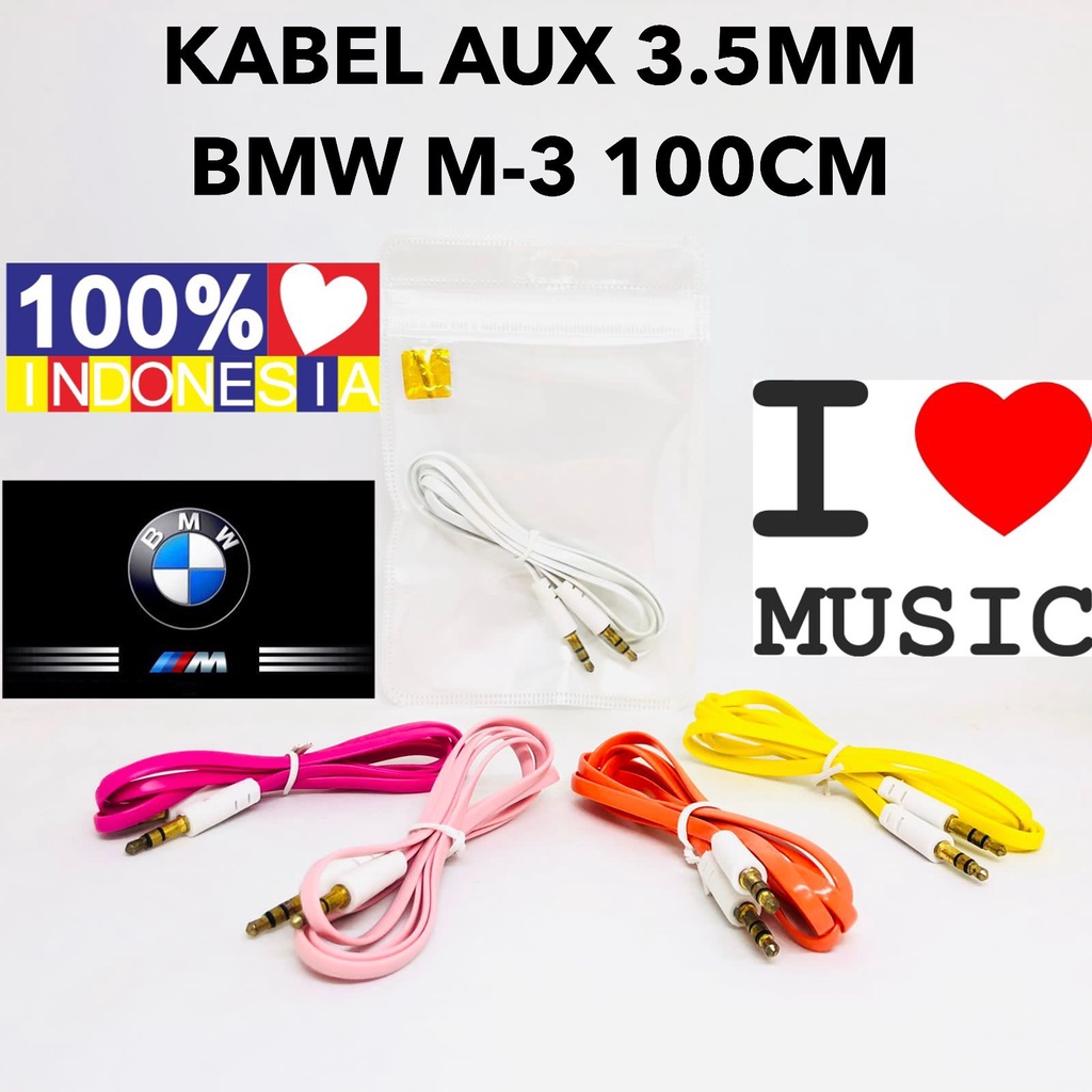 MINIGO Kabel Aux Jack 3.5mm Male to Male Audio Cable For Microphone Mic Ws858 1x1, 2x1transparan, 2x1 solid