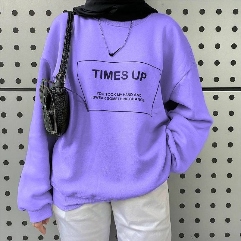 PAKAIAN WANITA - TIMES UP SWEATER - SWEATER WANITA TERBARU - OOTD