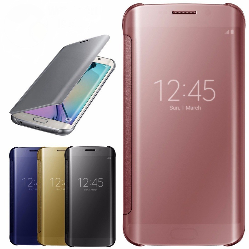 Flip Cover S-View Samsung Galaxy S6 Flat Case Auto Lock Flipcover
