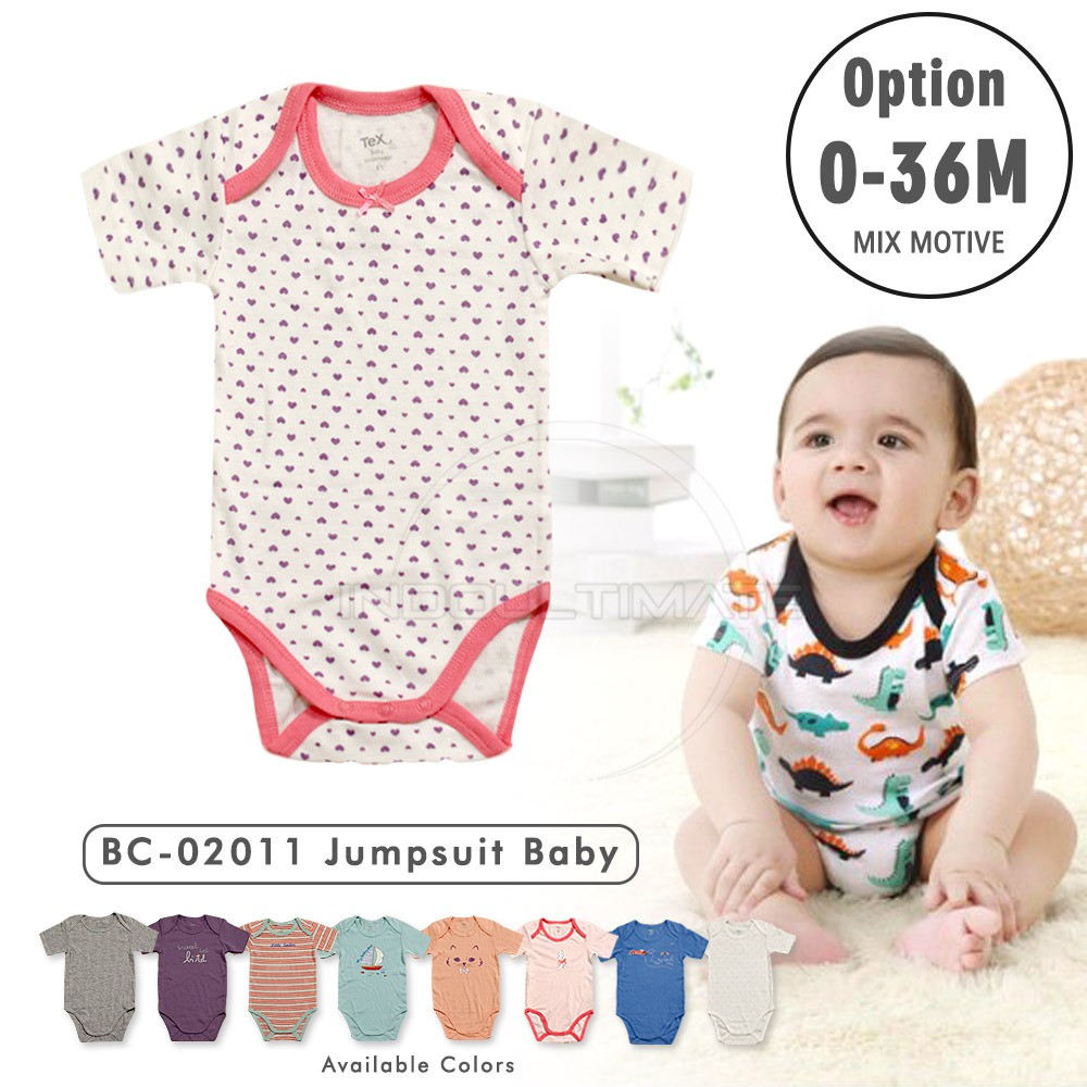 NEW 1Pcs Jumsuit Jumper Bayi Katun (RANDOM MOTIF) Bayi Lahir 100% COTTON Baju Bayi Newborn BC-02011