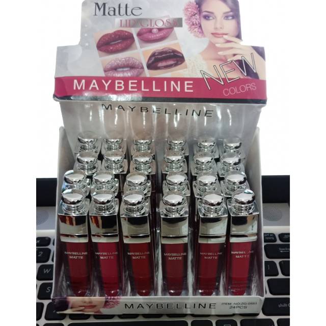 PROMO Lip gloss matte maybelline pentol/ Tutup silver bening No.ZG-0551 /GZ-1117