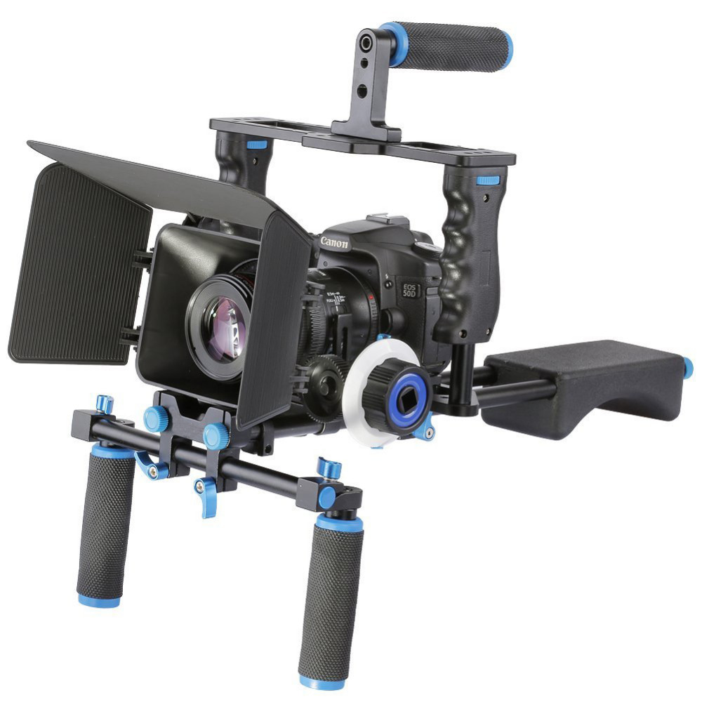 Rig Kamera DSLR 5 in 1 Stabilizer  Shoulder Support  Follow Focus