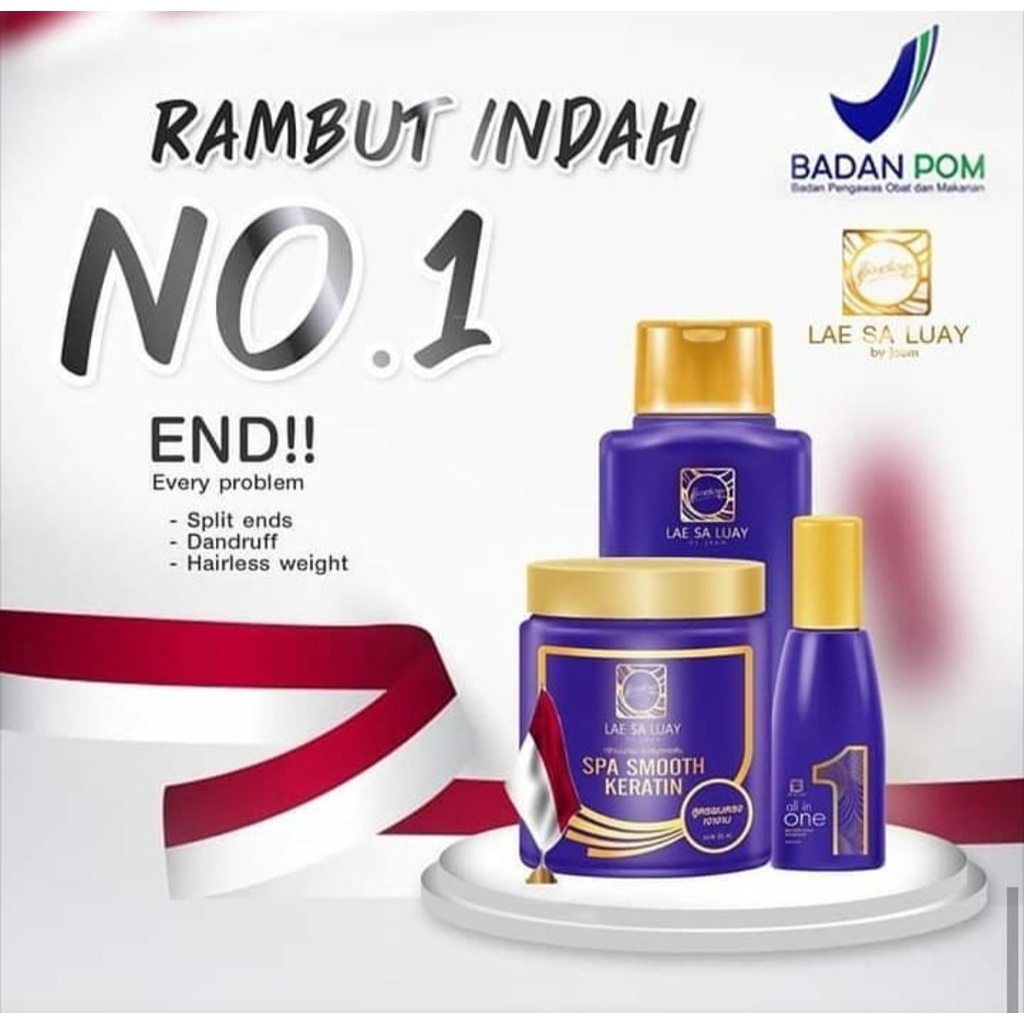 Masker Rambut Lae Sa Luay SPA SMOOTH KERATIN