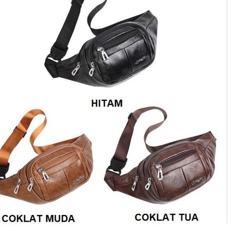 Tas pinggang kulit pria/wanita Tas waitsbag kulit pinggang