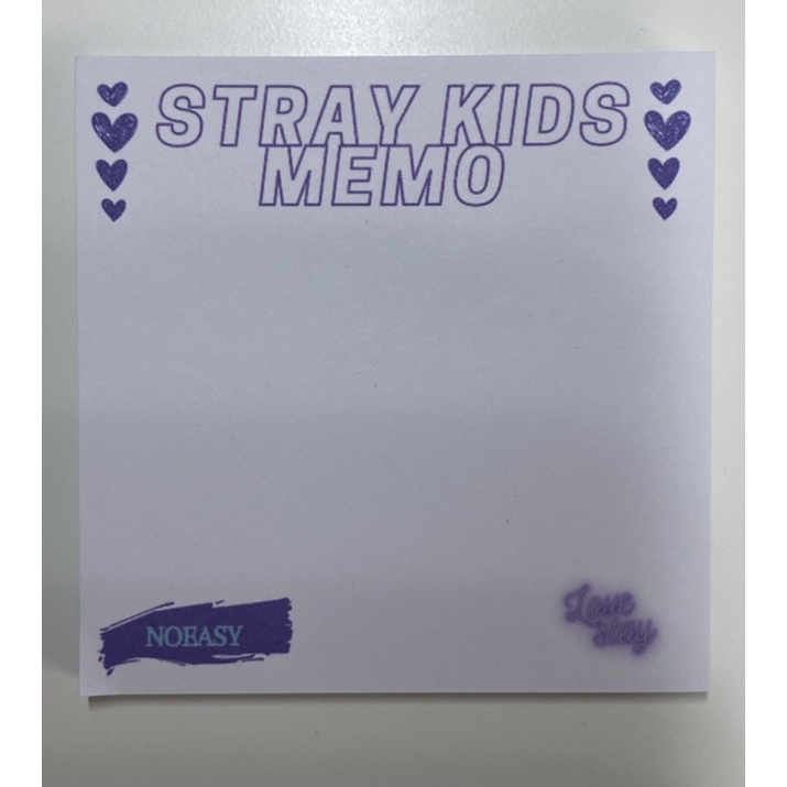 

Stray Kids Memo Pad / Stray Kids Note Pad / NOEASY /Sticky Notes