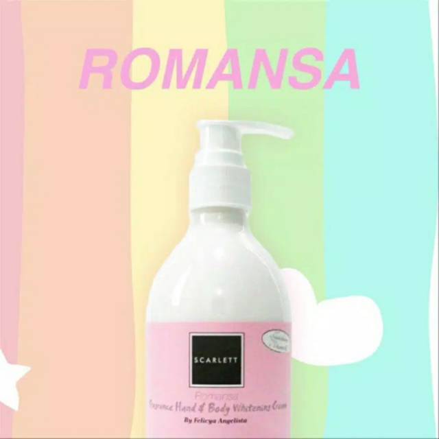 SCARLETT HAND & BODY WHITENING CREAM/ BODY LOTION - ROMANSA