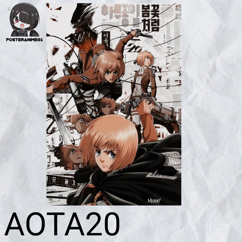 Poster Anime Aesthetic Attack On Titan 2 Poster Aesthetic Anime Attack On Shingeki No Kyojin Shopee Indonesia