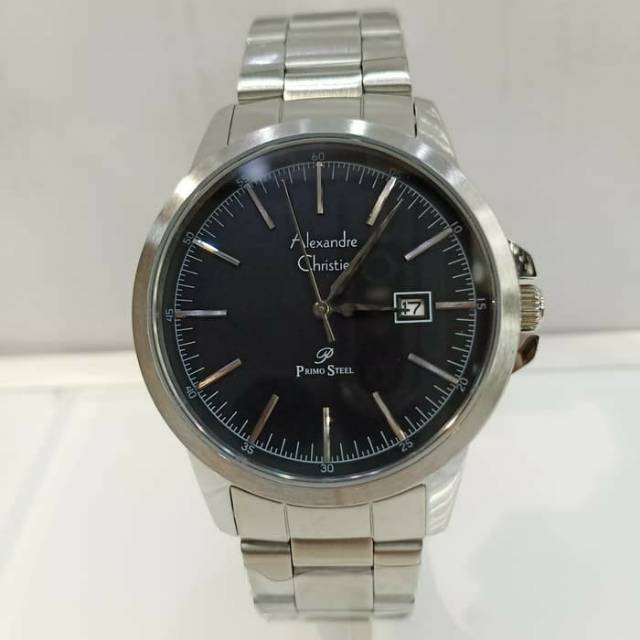 Jam tangan pria Alexandre Christie 1008md silver