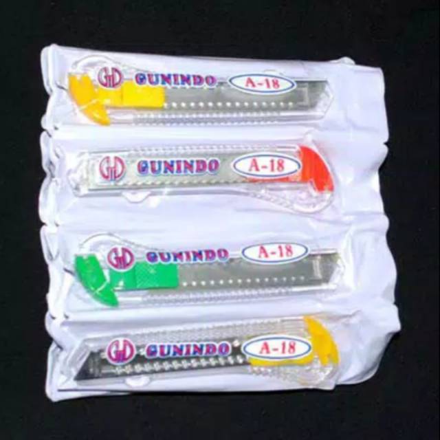 

Cuter Cutter Gunindo A-18 A18 Peso Pisau silet pemotong Kertas L-150 L15
