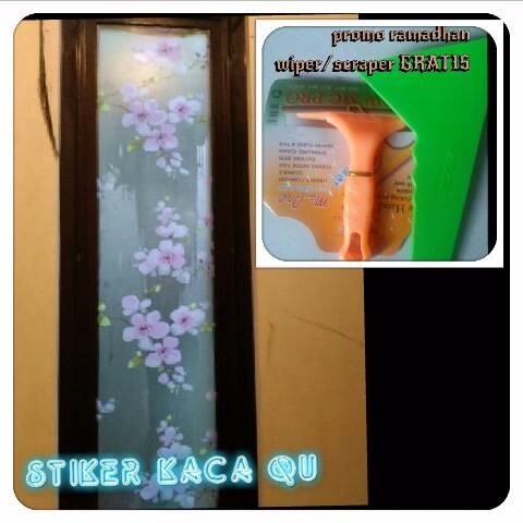 

sticker/stiker kaca motif bunga sakura