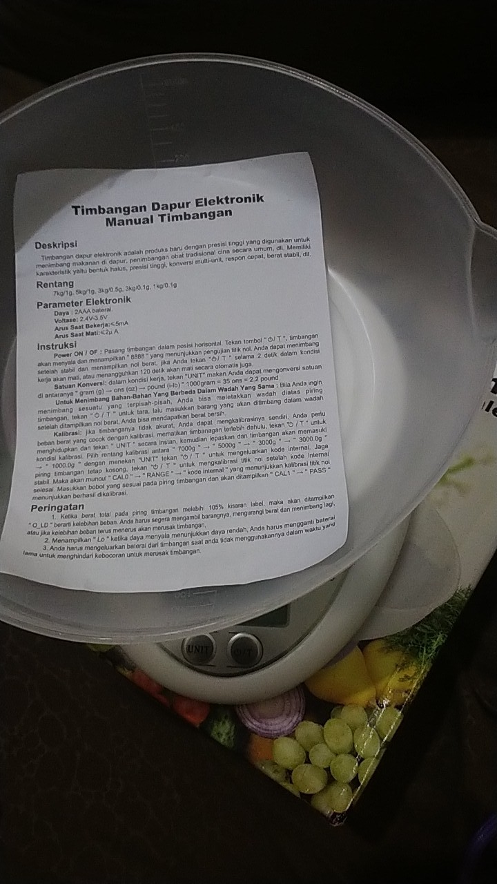 Timbangan Mangkok Dapur Gse Timbangan Kue Digital