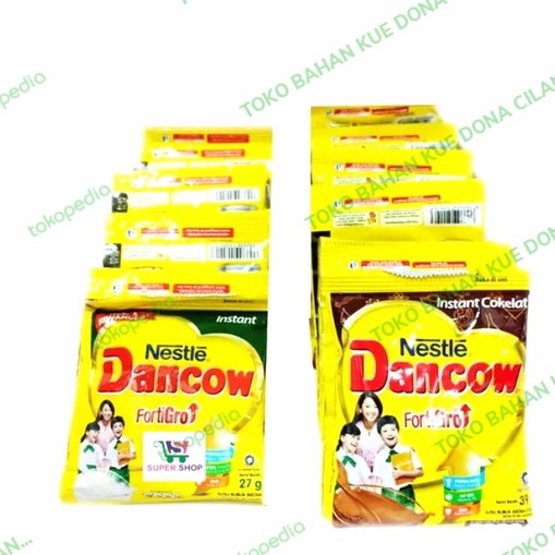 

susu dancow instan fortigro putih/coklat sachet 27gr tokomaju1625