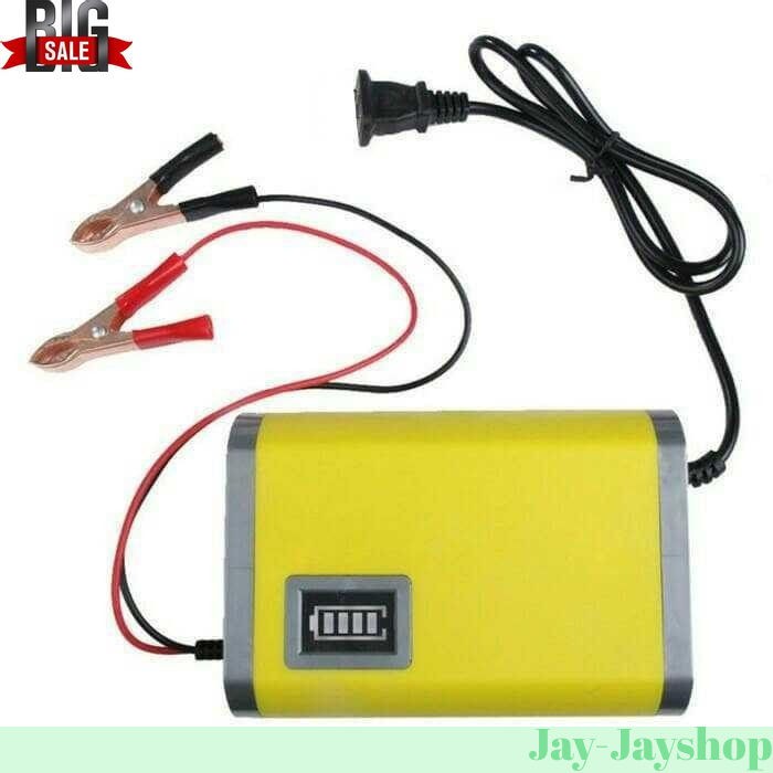 Charger Aki Portable Motorcycle Car Battery 6A 12V PROMO