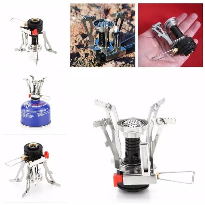 kepala kompor gas portable mini lipat camping stove ultralight