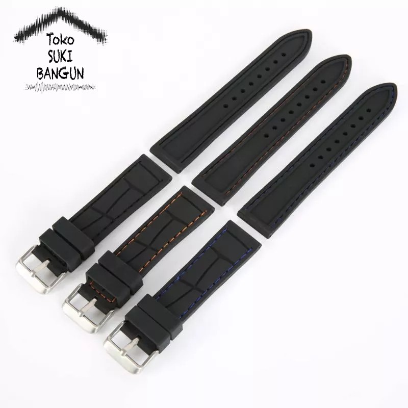 TALI JAM 26mm Rubber STITCH Bamboo Pattern Watch Band Strap