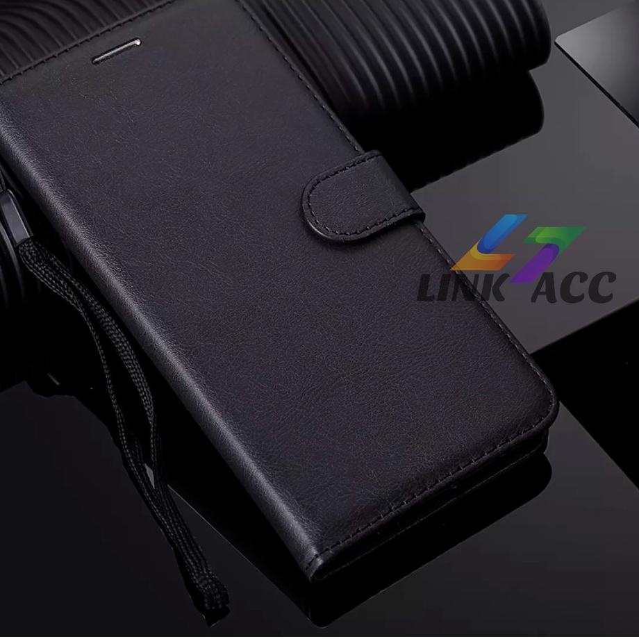 Berkualitas OPPO A15/A15S LEATHER CASE -FLIP WALLET CASE KULIT UNTUK OPPO A15/A15S - CASING DOMPET H