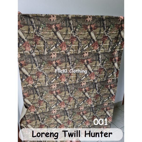 Bahan Kain Loreng Camo Realtree Perbakin Mossy OAK Ranting Daun Pohon Katun