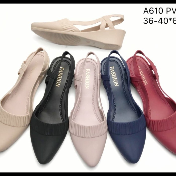 Sepatu flat Shoes Serut - Sepatu Wanita Flat / Jelly Shoes Flat