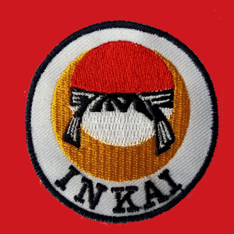 LOGO INKAI emblem baju atlit INKAI Bordir seragam karate seni beladiri