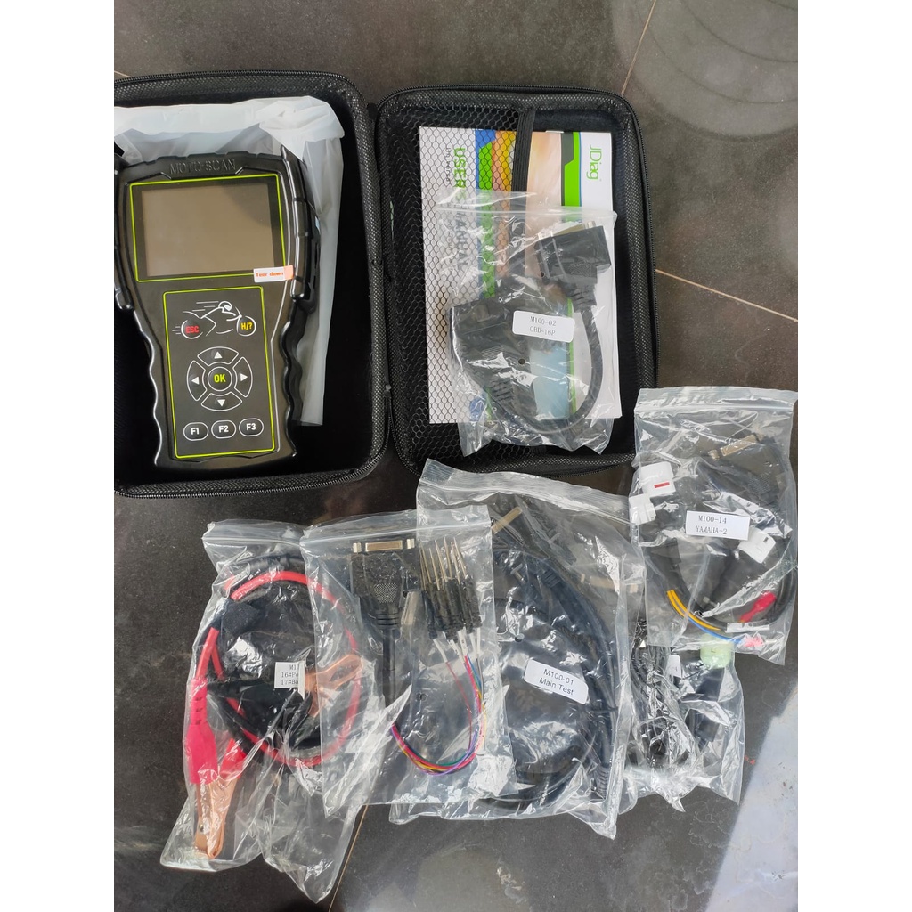 SCANNER MOTOR INJEKSI UNIVERSAL JDIAG M100 PRO YAMAHA HONDA OBD2 VESPA DLL