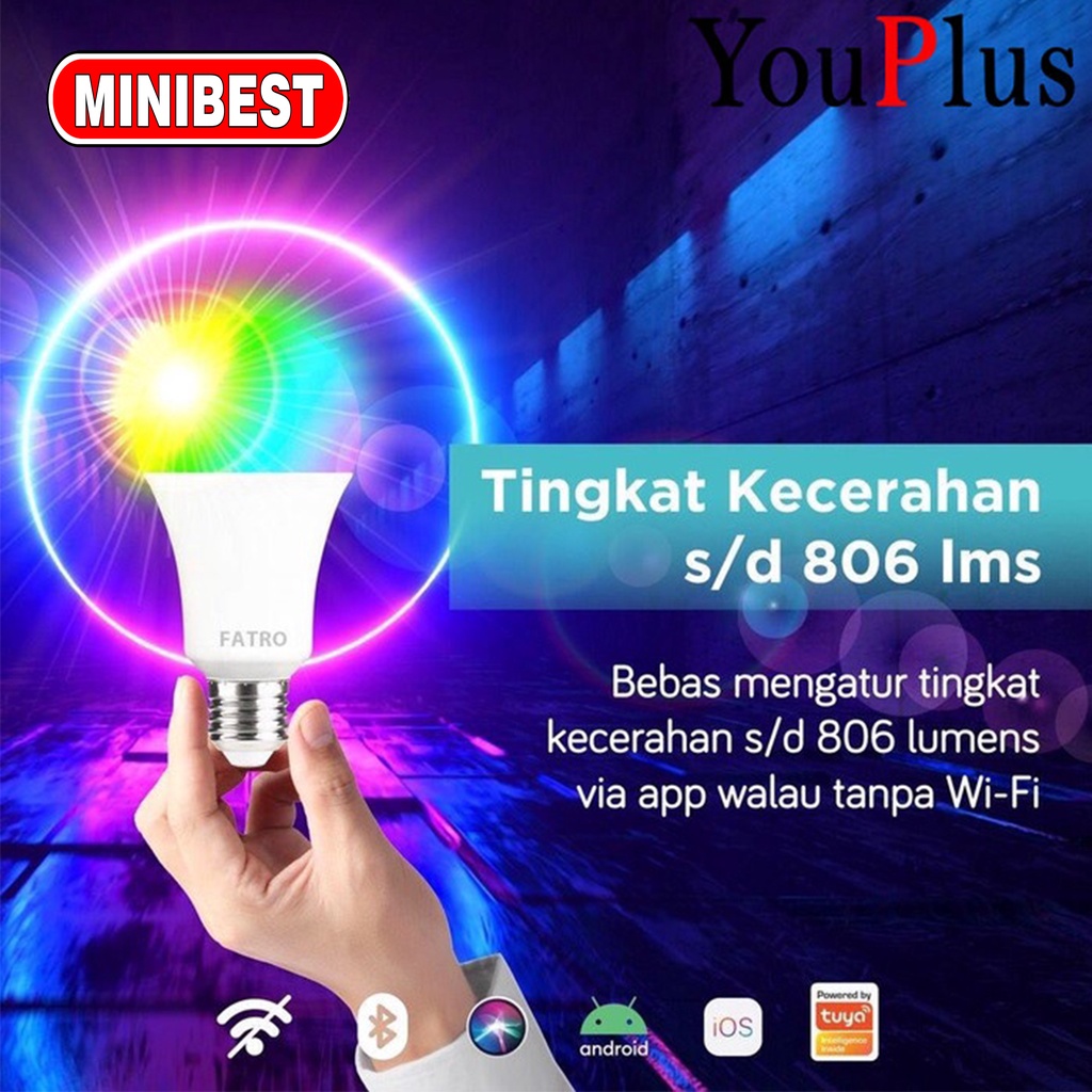 [MB] SMART LED RGBWW 12 WATT / BOHLAM WIRELESS BLUETOOTH / LAMPU RGB LED / SMART BULB