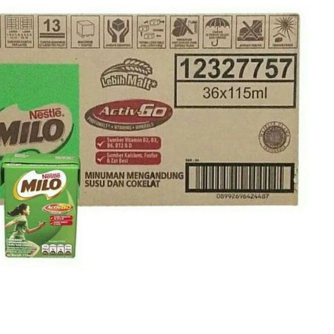 

Bagus Dipakai GROSIR MILO UHT ActivGo 110ml / Karton Isi 36 04J..