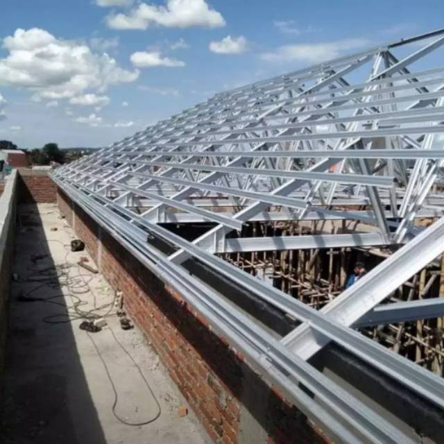 Rangka Atap Baja Ringan Terpasang