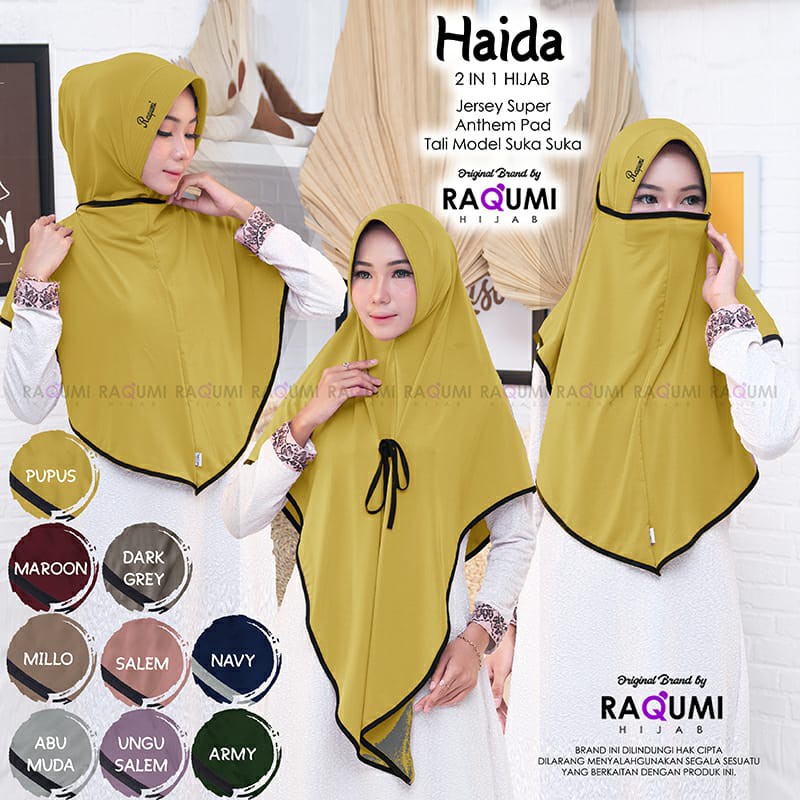 Hijab Instan Haida Hijab Original Raqumi Hijab Jersey Super Hijab Instan Raqumi Hijab Raqumi Murah