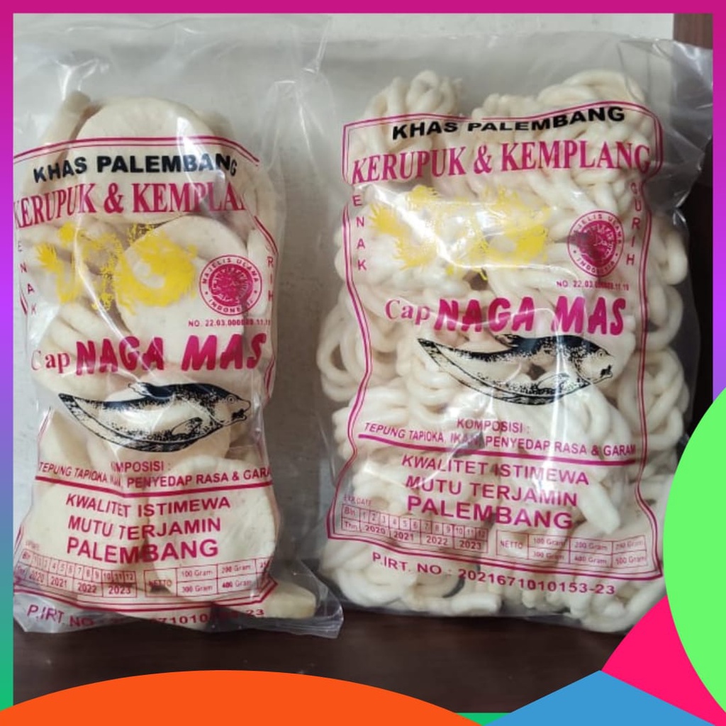 

KERUPUK DAN KEMPELANG KANCING BULATAN KECIL NAGA MAS 1 PAKET KEMPLANG KERUPUK ASLI PALEMBANG 2 BKS