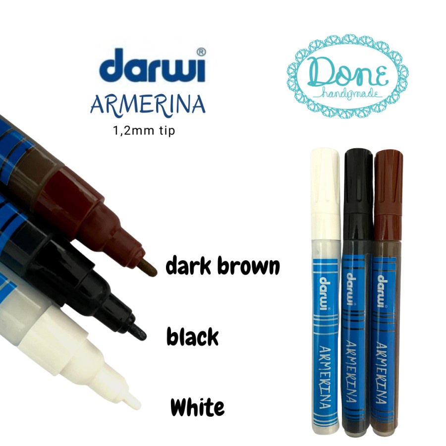 Darwi armerina acrylic paint marquer cat akrilik keramik alat lukis 1