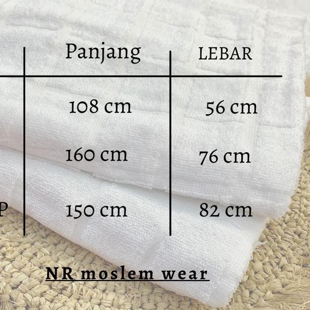 ❂ KAIN IHROM ANAK TK-SD-SMP , HANDUK IHROM ➺