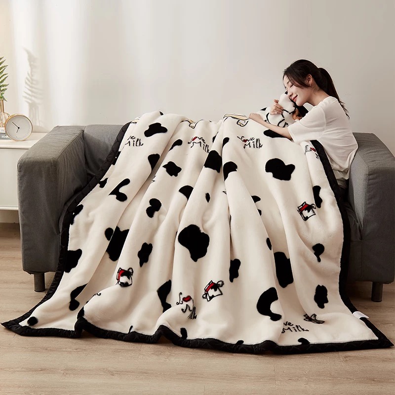 Selimut Bulu Halus 150x200 Motif Keren Murah Asriyasashii Berkualitas-SAPI 150