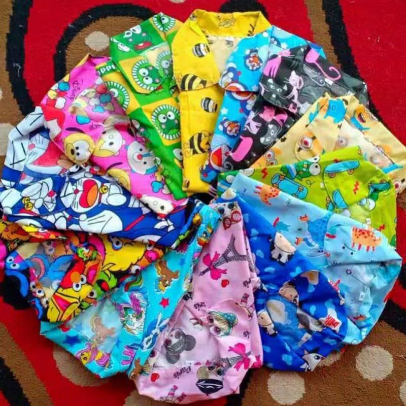 Piyama Anak Usia 6-12 Tahun  Setelan Baju Tidur Anak