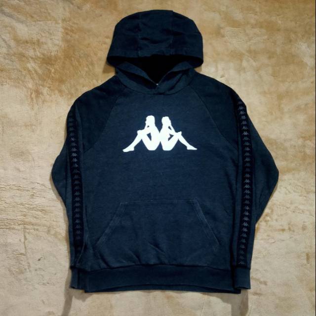 Jaket hoodie Kappa bianconerri juventus