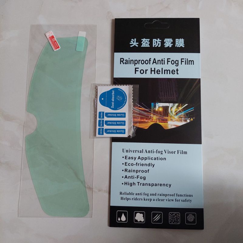 KACA FILM HELM ANTI AIR ANTI FOG STICKER PELINDUNG KACA HELM RAINPROOF FILM