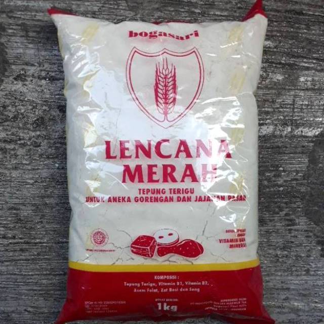 Tepung Terigu Lencana Merah Kemasan 1kg