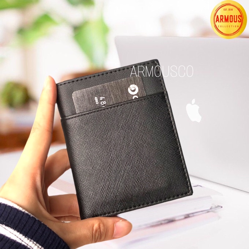 Dompet Kartu Card Holder Model 2 Slot Uang untuk Pria Wanita Terkini Terbaru