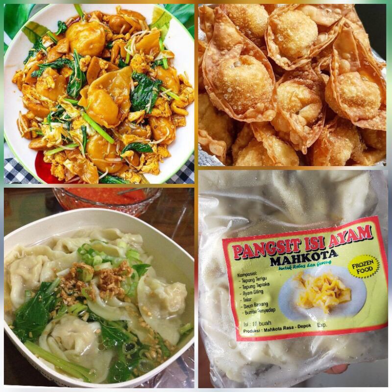 

Pangsit isi Ayam atau Pangsit isi Tenggiri