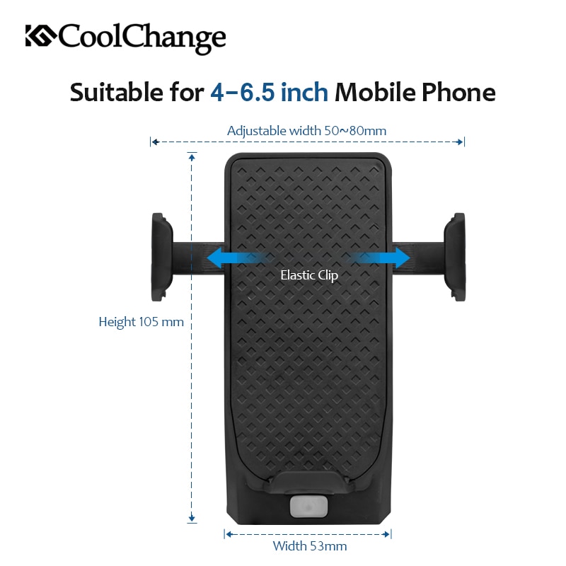 CoolChange Lampu Sepeda Rechargeable Flashlight Phone Holder