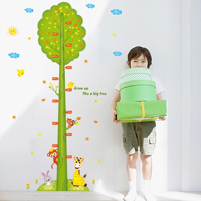 Reliza Wall Sticker Pengukur Tinggi Badan Pohon Green Tree Grow Up Stiker Dinding LDR8200